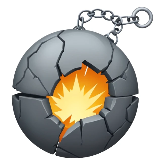 The world that has a wrecking ball through it⚽️  sticker