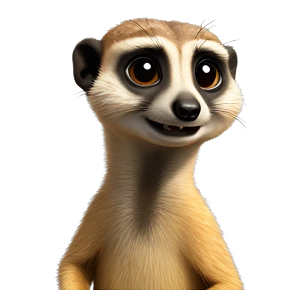Meerkat popping up sticker
