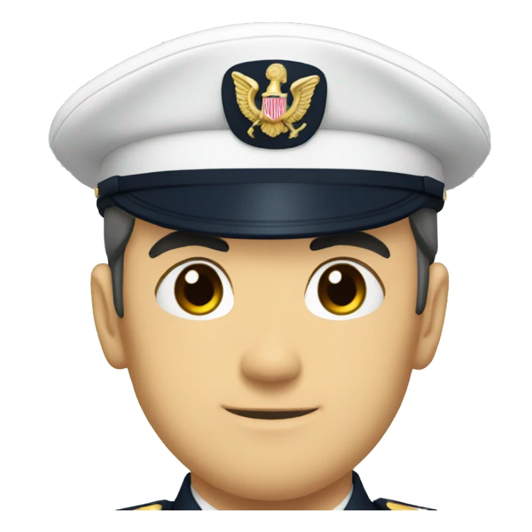 Navy captain anime sticker