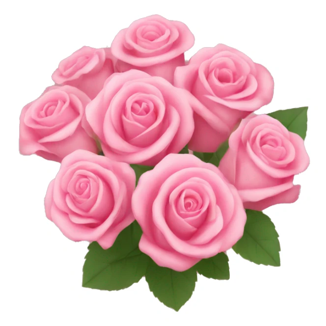 Pink rose bouquet  sticker