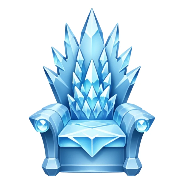 Crystal ice throne sticker