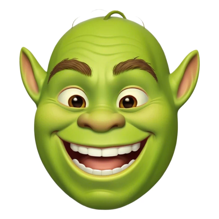 shrek laughing sticker