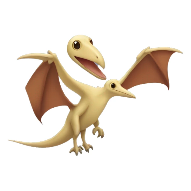 Pterodactyl holding a baby sticker