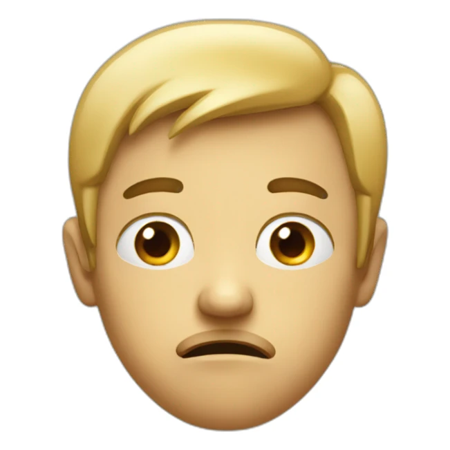 disguested face sticker