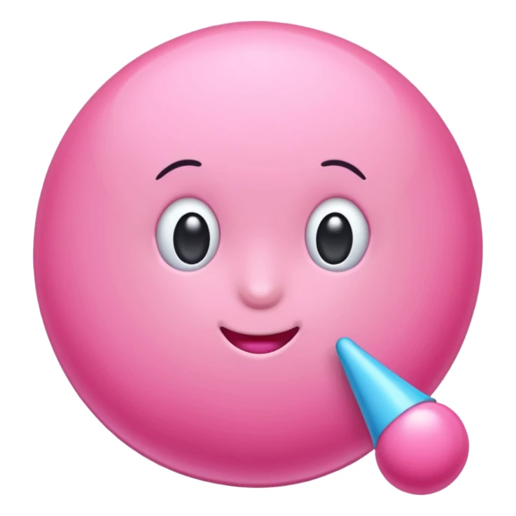 pink number one sticker