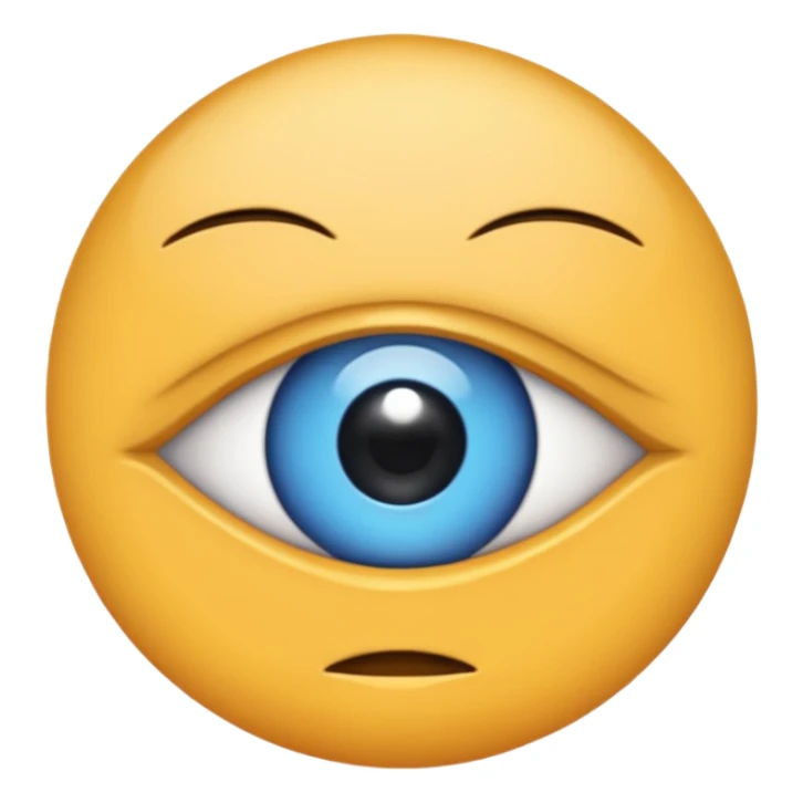 Twitching eye emoji sticker