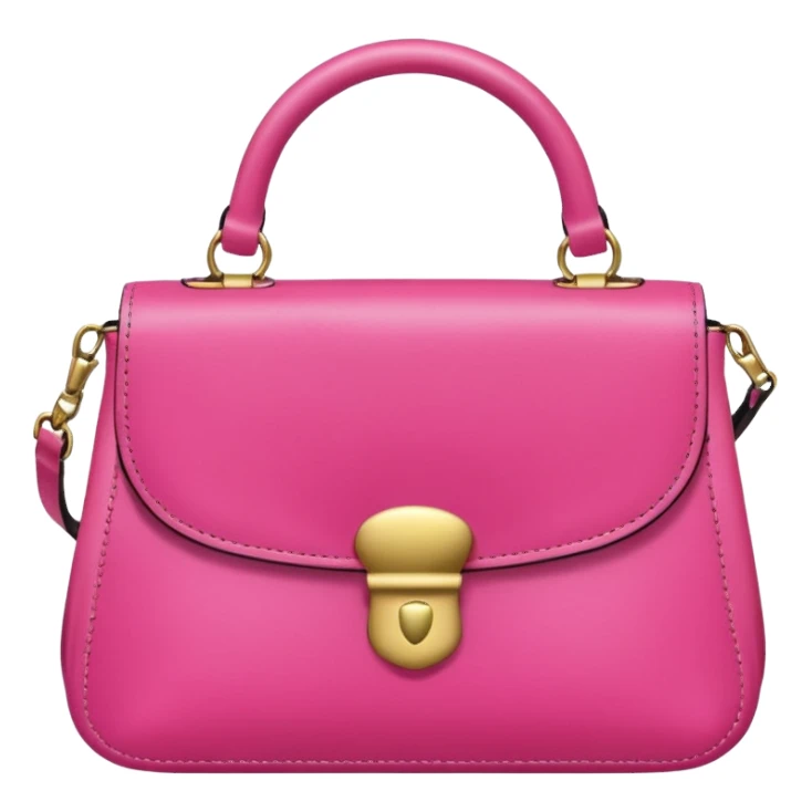 a bright pink purse sticker