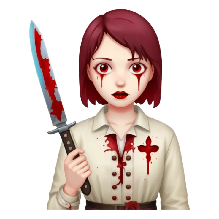 चाकू मरते हुवे sticker