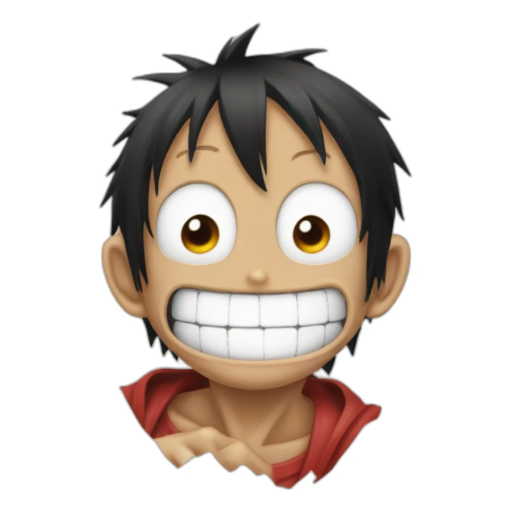 Monkey.d.luffy fait coucou de la main sticker