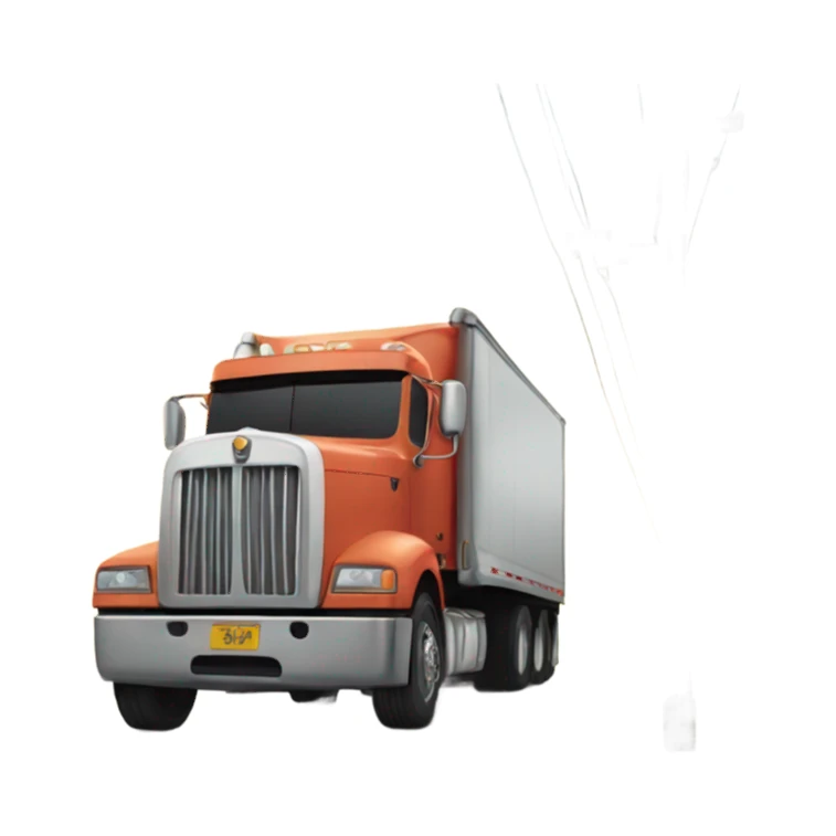 truck crashing into a pole sticker