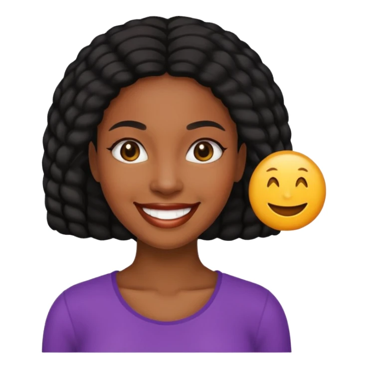Black woman Happy sticker