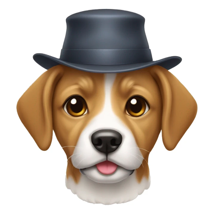 Chien avec un chapeau  sticker