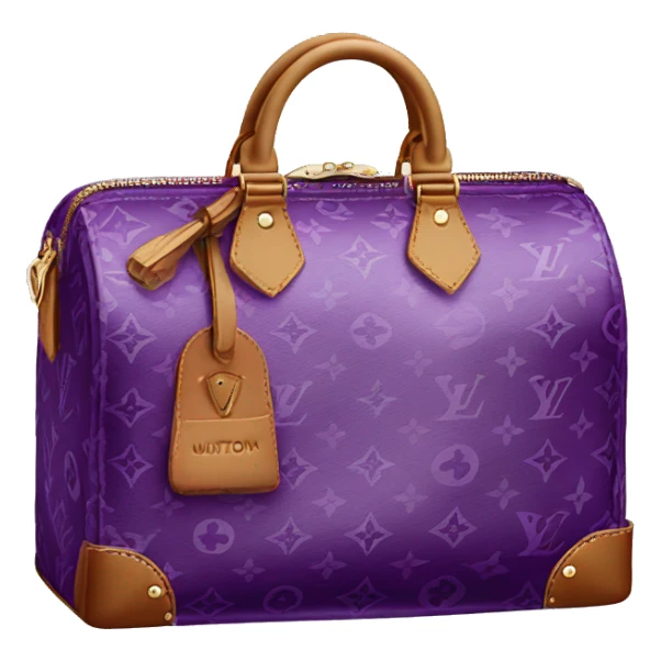 Louis Vuitton bag purple sticker