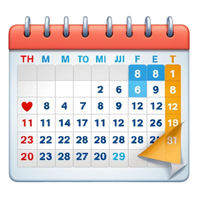 calendar sticker