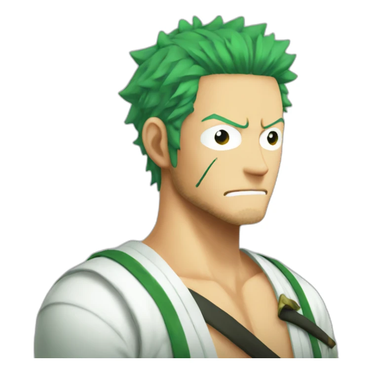 zoro from one piece sticker