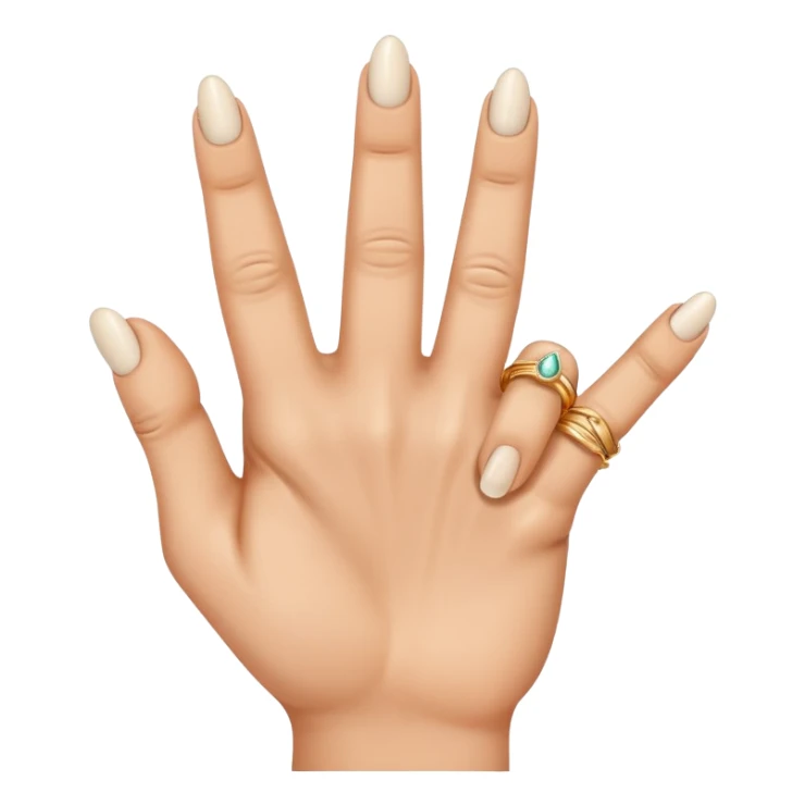 Middle finger with rings on it sticker