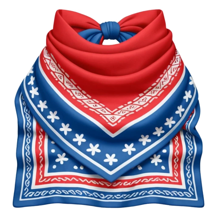 patterned bandana headscarf  sticker