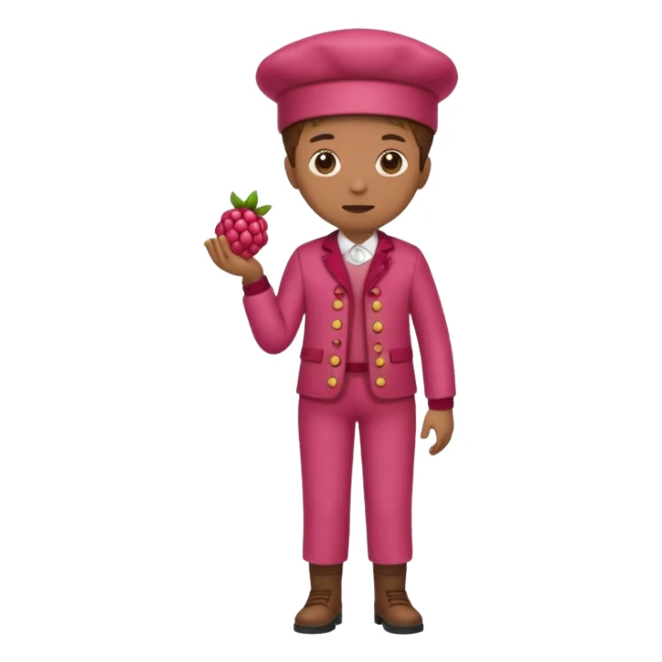 Raspberry torte human full body sticker