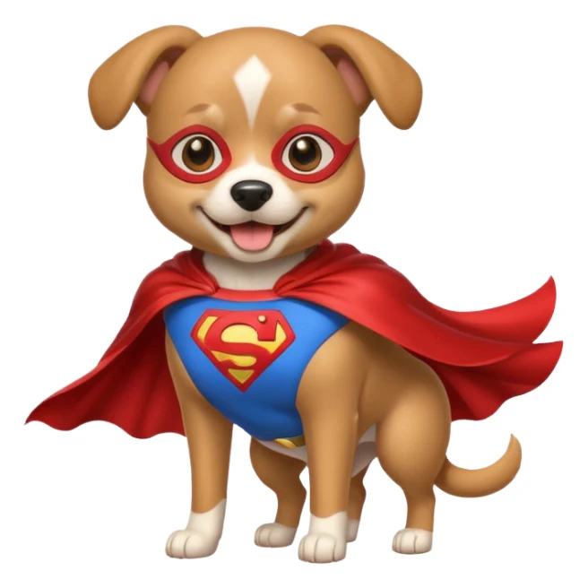 Dog super hero  sticker