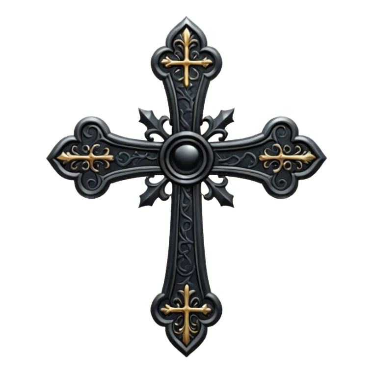 Uma cruz gótica sticker