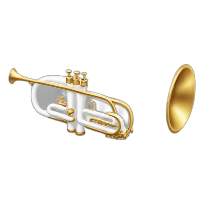 The real white trumpet sticker