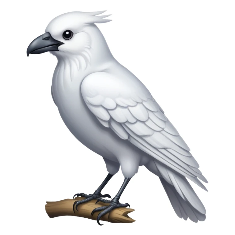 white crow sticker