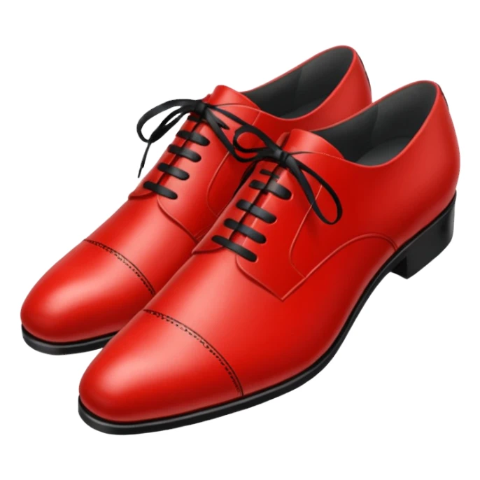 Red suit shoes sticker