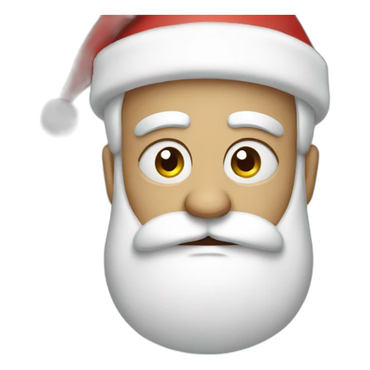 sad santa sticker
