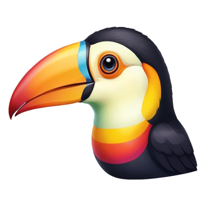 toucan rainbow  sticker
