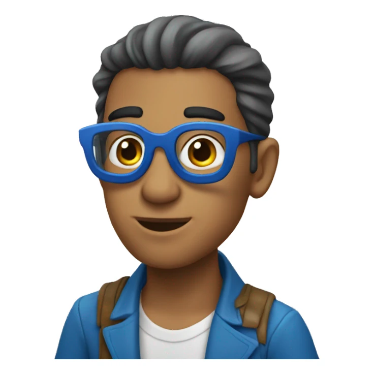 Periquito azul  sticker