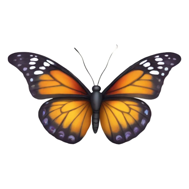 the butterfly flies away sticker