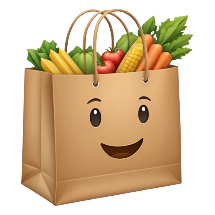 Shopping Bag carrying sticker