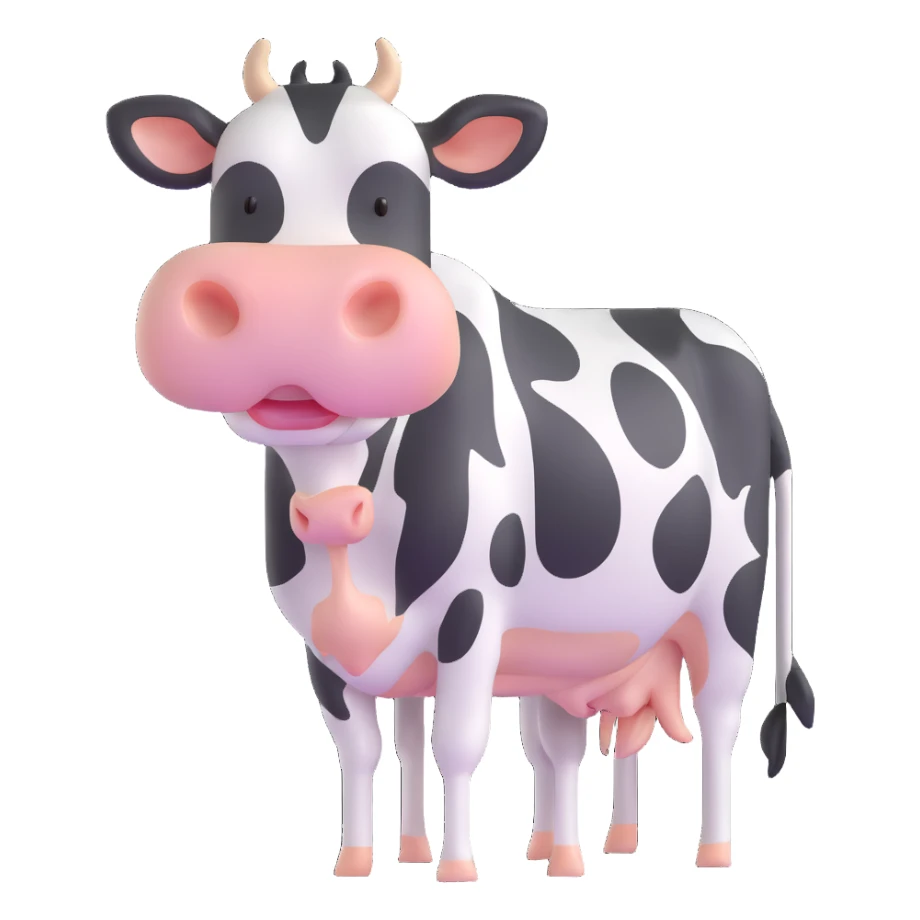 dairy cow sticker