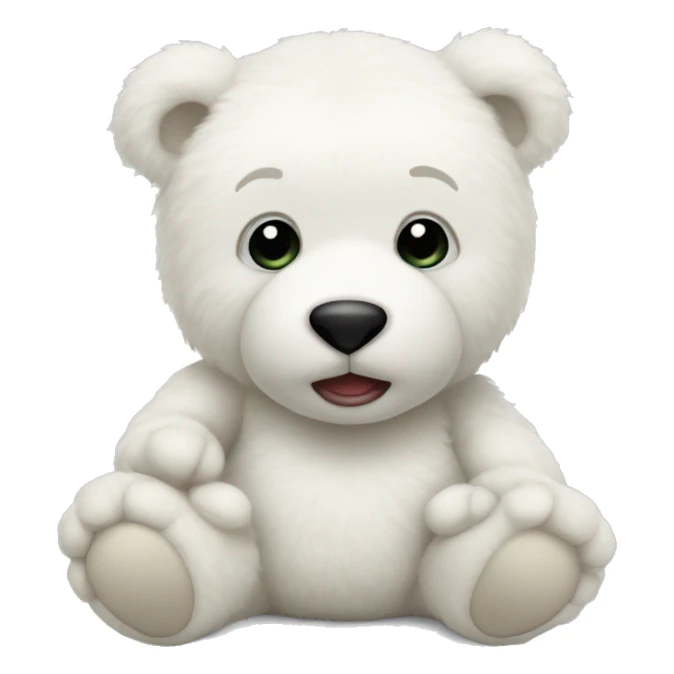 White Teddy bears  sticker