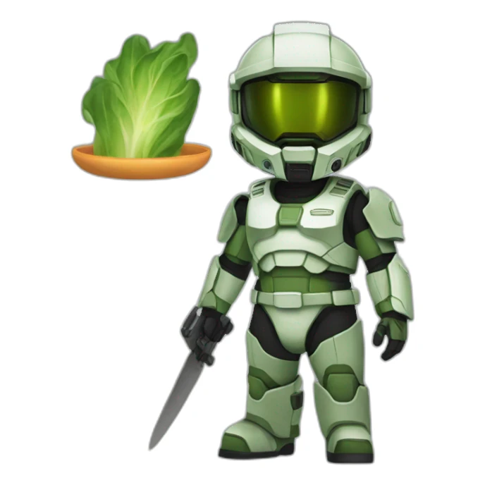 Master Chief Dressed as Master Chef sticker
