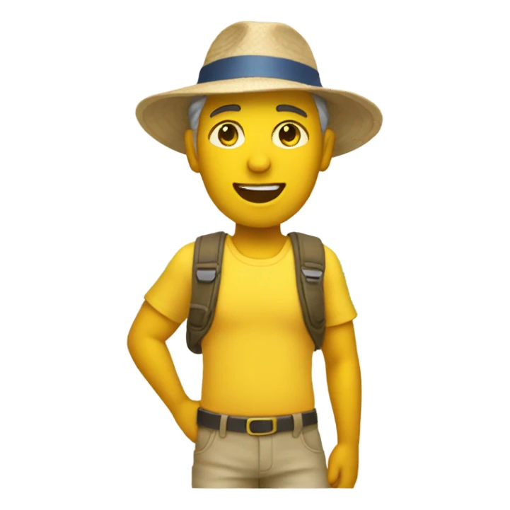 beach tour guide yellow skin sticker