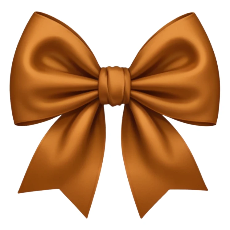 Brown bow sticker