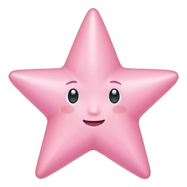 pink star sticker