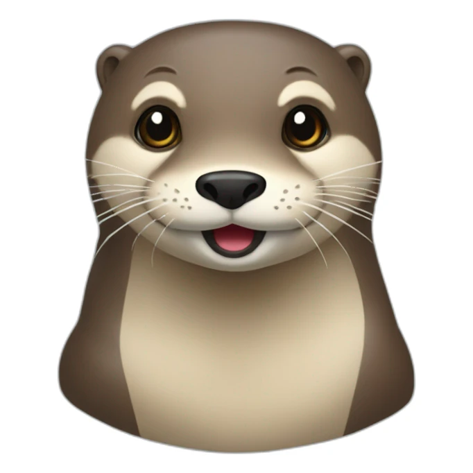 Une loutre énervée  sticker