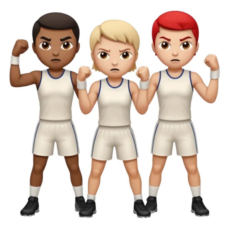 angry sports persons sticker