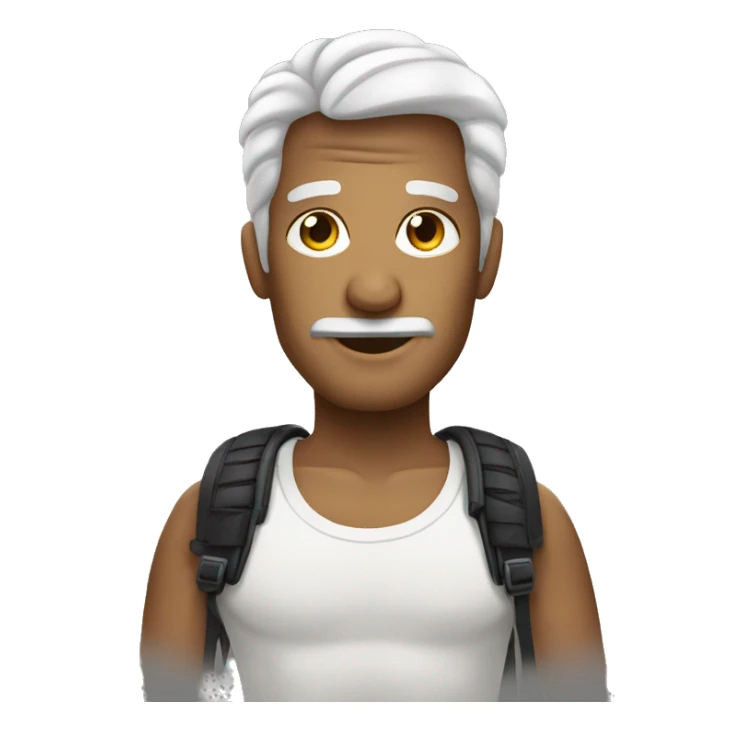 Homem com cobra na mão sticker