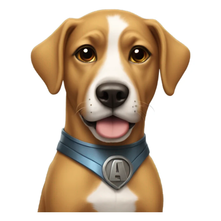 Superhero as a dog sticker