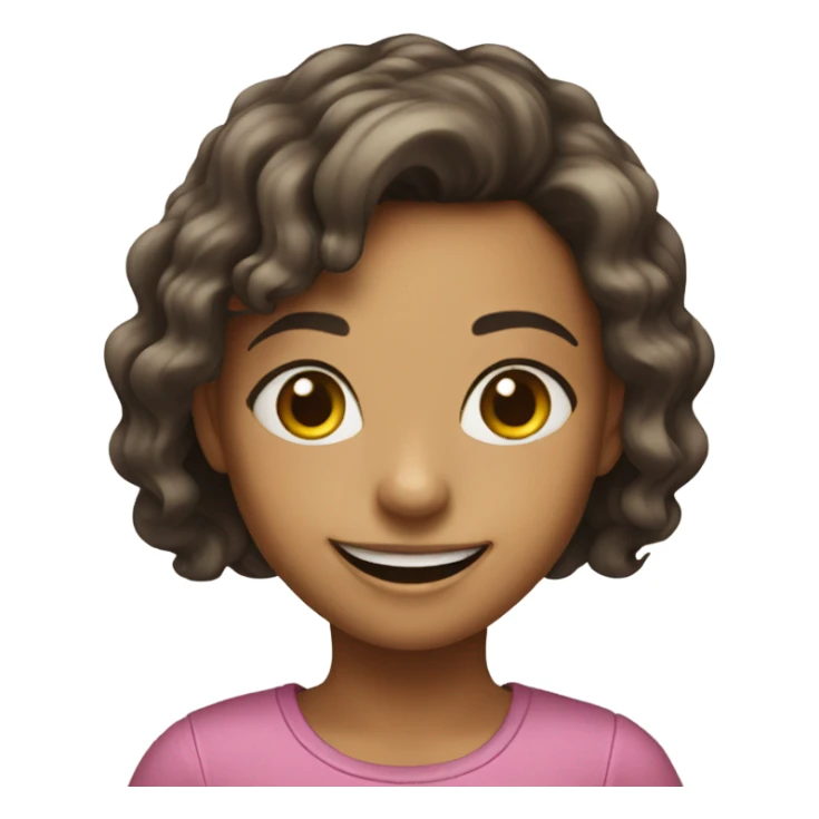 Girl with smiles sticker