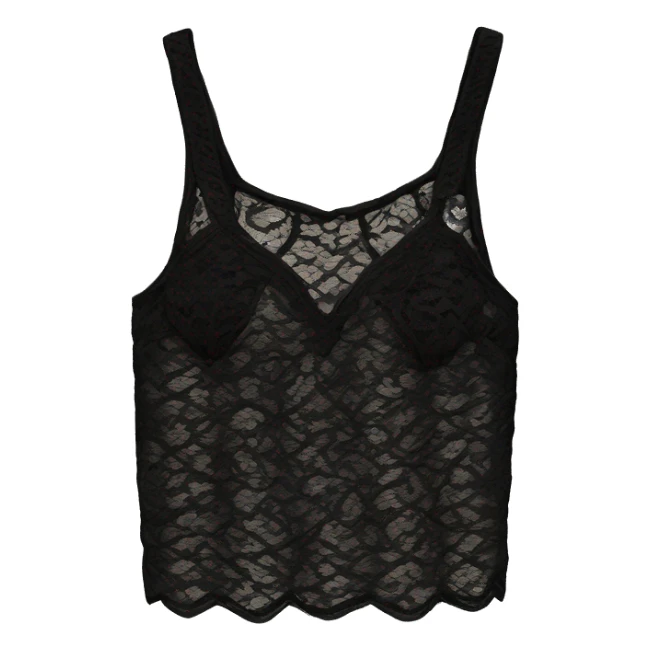 Black lace top sticker