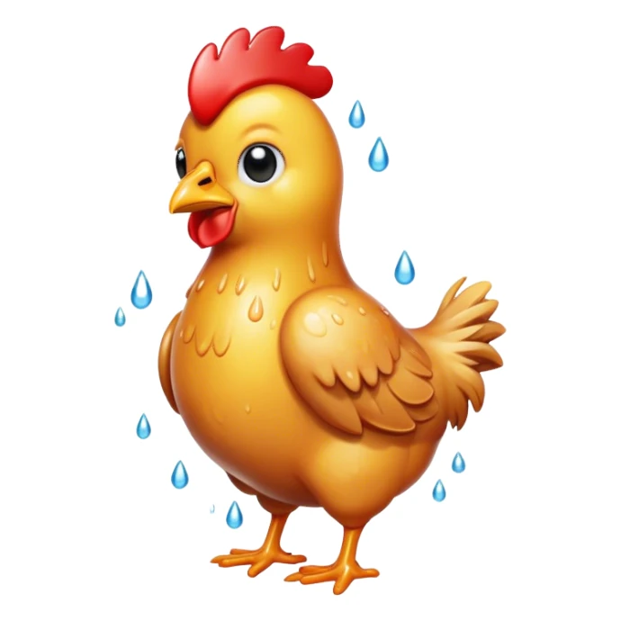 Chicken that is wet sticker