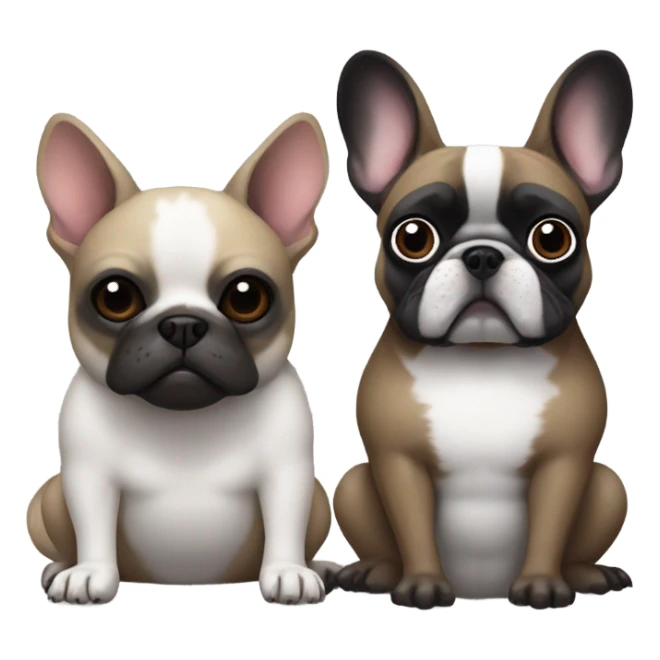 Racoon and a french Bulldog  sticker