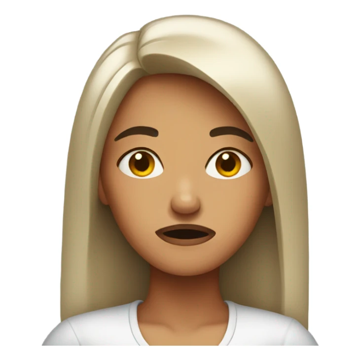 Annoyed woman sticker