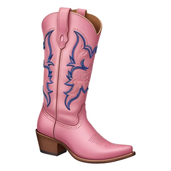 pink cowboy boots sticker