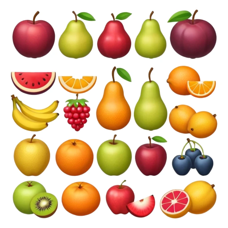 flavor fruits sticker