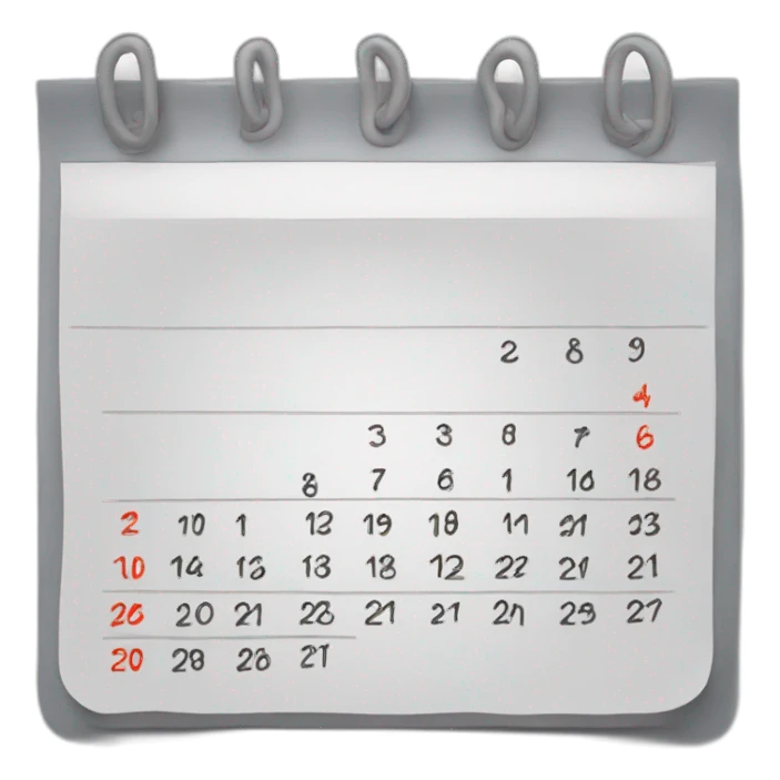 MONTHLY CALENDAR  sticker